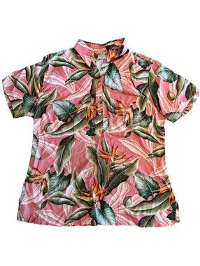 Go Barefoot Trader Joe’s Hawaiian Button Shirt. Excellent. Women’s Size XL